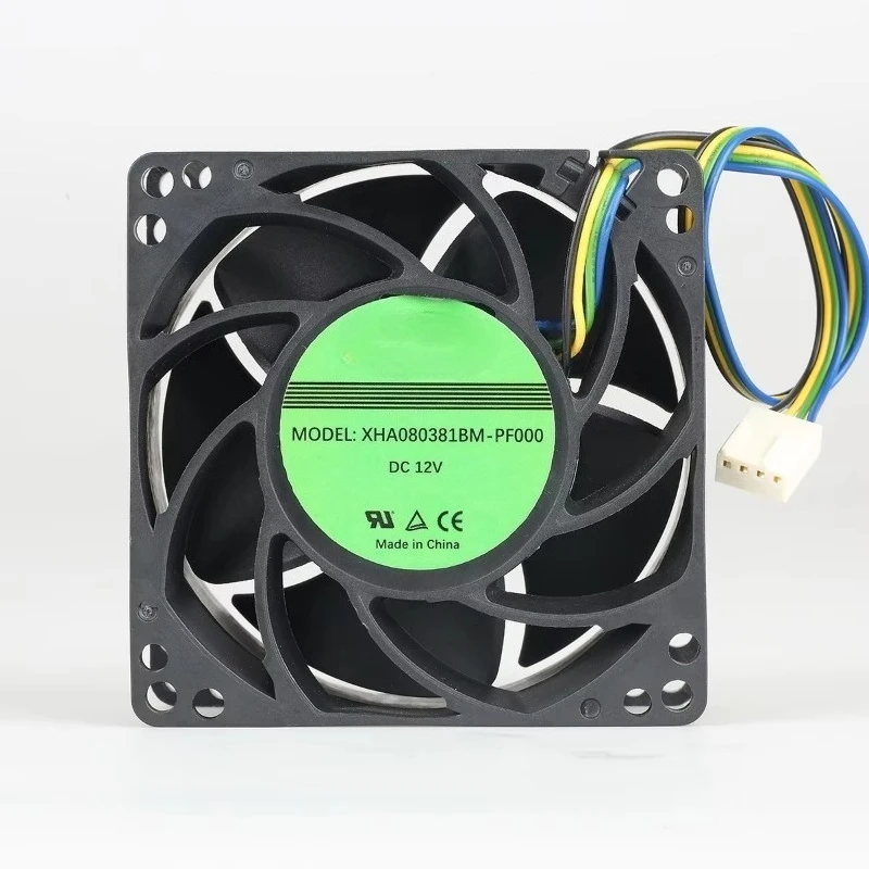 8038 Brushless DC Axial Fan High Speed 18000RPM PBT Blade Industrial High Temp Cooling Fan