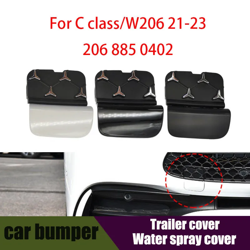 

Front Bumper Trailer Cover Starry Sky Towing Hook Cover Plate For Mercedes Benz C-Class W206 2068850402 2021-2023