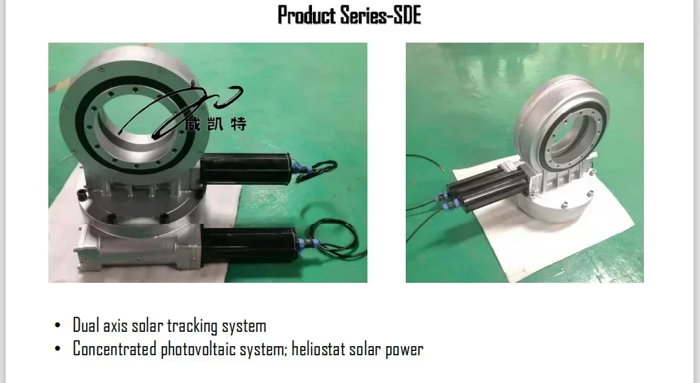 3 Single Axis Solar Tracking System Slewing Drive Industrial 1500 Nm Normal with DC Motor 50mn,42crmo Jimi-tech Wholelife CN