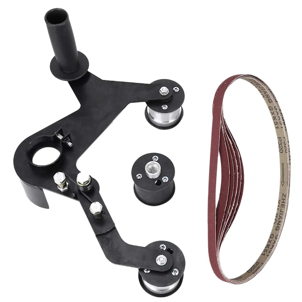 

M14 Belt Sander Attachment Adapter Angle Grinder Bearing Sanding Support Tool Pipe Tube Bracket Accessories Cast Iron