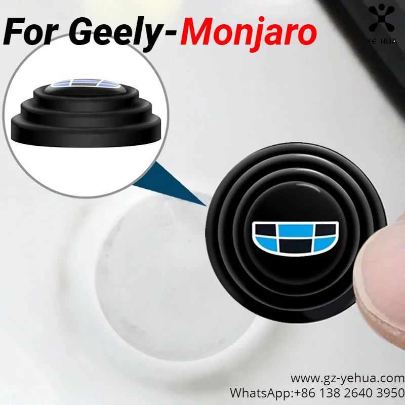 For GEELY Door Shock Absorber Pads Buffer Bumper Pads Shock Absorption Sound Insulation Rubber Gaskets Adhesive Car Accessories