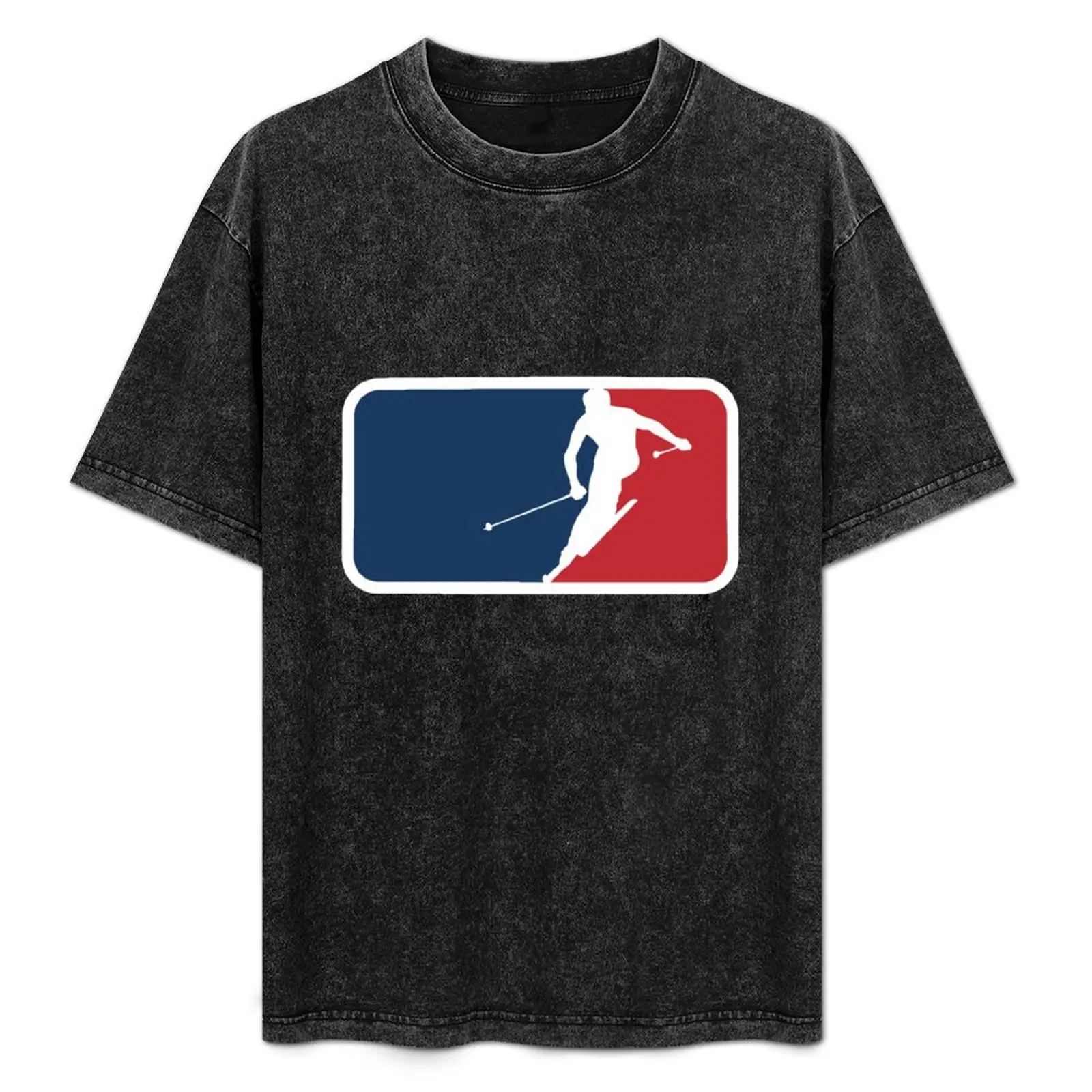 

Skiing T-Shirt Summer Print Short Sleeve Tee