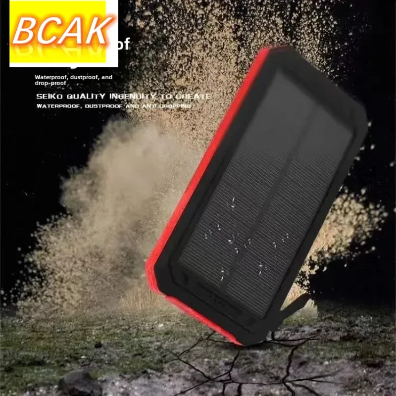 Universal Solar Power Bank 20000 Outdoor Camping Light Mobile Phone Multi-function Portable Large-capacity Mobile Power Supply B