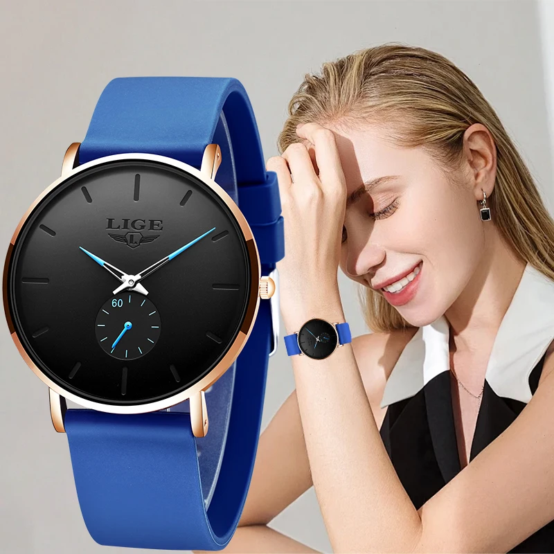 

Элегантные женские часы LIGE, классические деловые часы, лучшие бренды, роскошные часы для девушек, подарок, простой циферблат, кварцевые часы для женщин