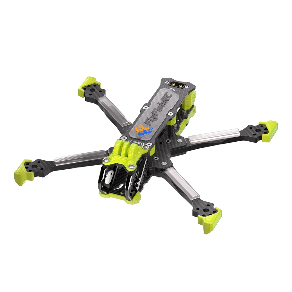 FyVolador VX5 Freestyle Beast - 177g w/ TPU,6MM Armored Arms, O3/O4 Jello-Free, Zero Resonance Compact X-Frame,FPV Drone Frame K