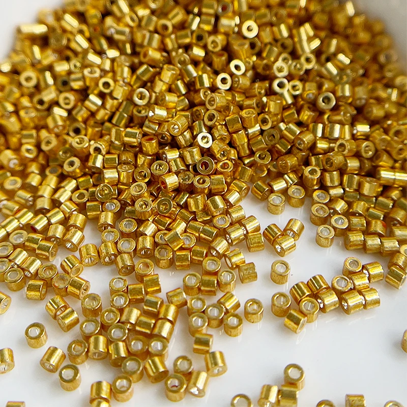 Neue DB-Perlen 1,3 x 1,6 mm, 1000 Stück, 11/0, metallische Bronzefarbe, japanische lose Glasperlen für Schmuckherstellung, DIY-Nähzubehör – Detail 7