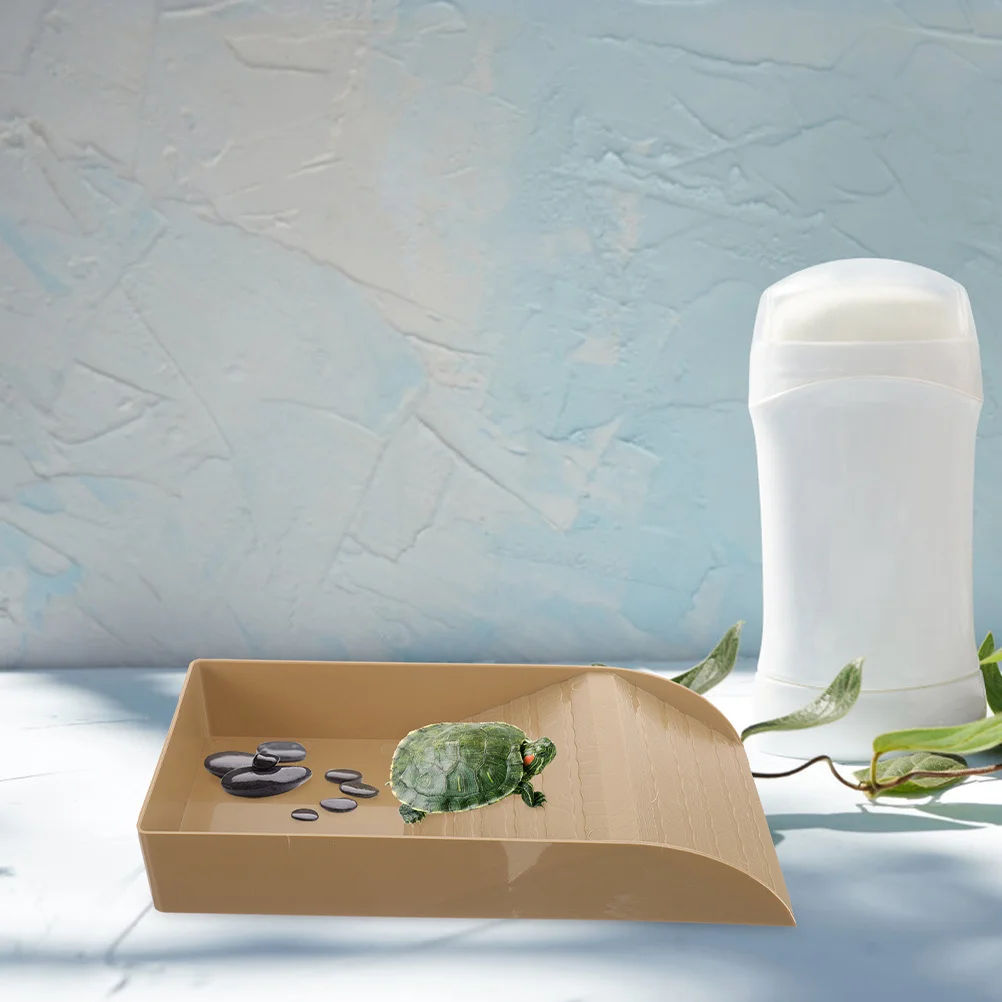 

Turtle Basking Platform L Durable Plastic Ramp Reptile Feeding Dish Aquarium Tank Decoration Supplies Turtle Basking Platform