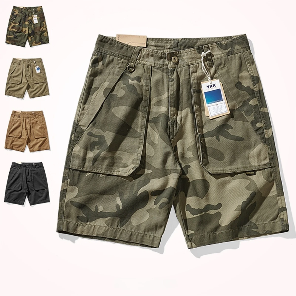 

Japanese fashion brand tooling shorts boys summer camouflage pants loose leisure sports pants high street INS