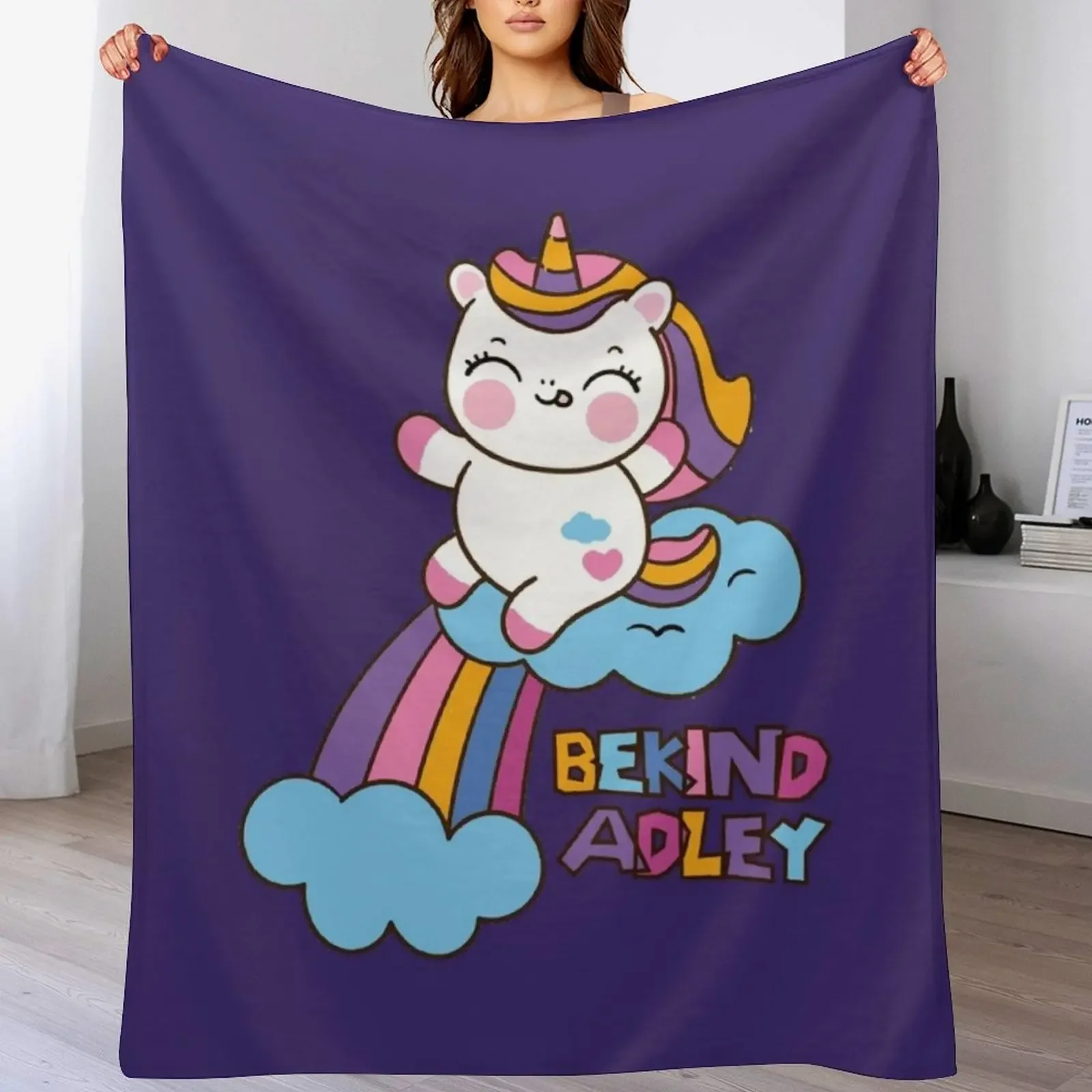 

kawai girl a for adley unicorns cartoon shows70 Throw Blanket Blankets For Sofas Soft Hair Blankets