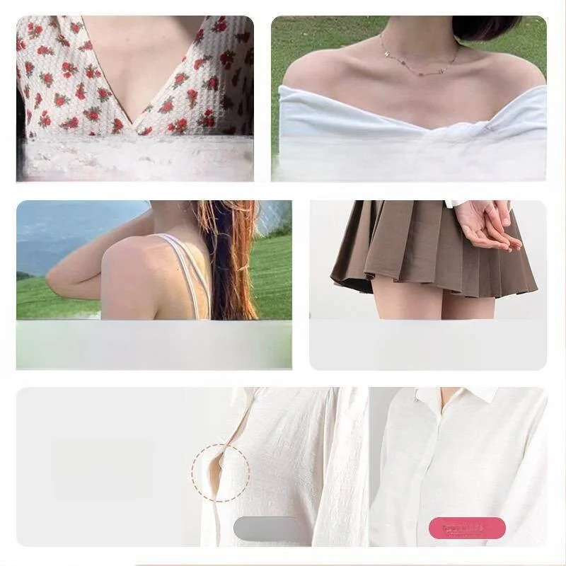 Invisible Anti-Peeping Double-Sided Tape Shirt Collar Fixed Transparent Breast Patch Home Comfort Underwear Ladies' Lingerie view 4