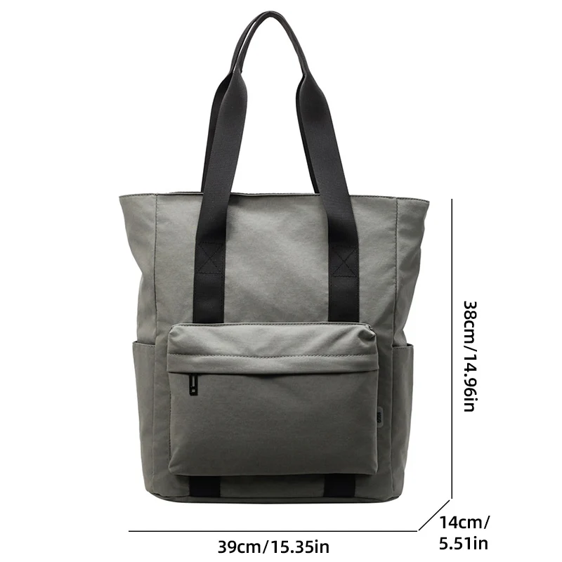 Gym Fitness Shoulder Bag Large Capacity Simple Tote Multifunctional Package Causal Student Communting Schoolbag Outdoor Handbag