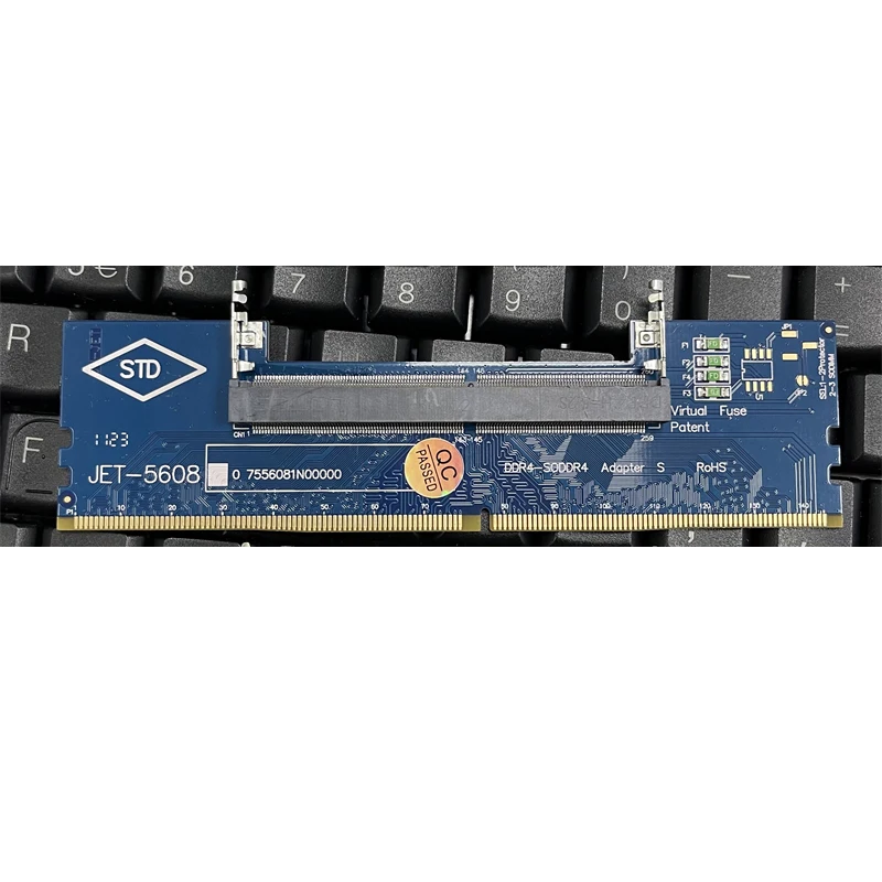 Blue DDR4 SODIMM to DIMM Adapter DDR4 Laptop to Desktop Memory Adapter Card Riser Laptop SO-DIMM to PC DIMM Memory RAM Connector