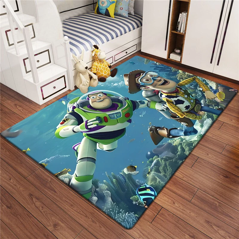 MINISO Toy Story Cute Cartoon HD Print Carpet Living Room,kitchen,Home Decor,Sofa,Table,Rug,Non-slip,Chair,Beb,Picnic,Camp,Mat