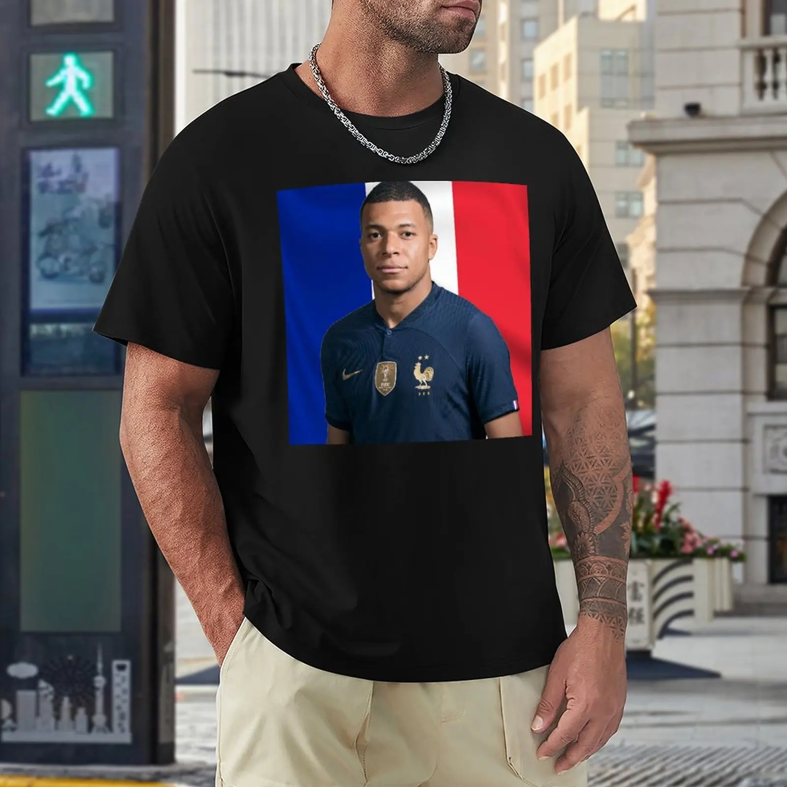 Creative Mbappe And Mbappé Kylian  France Football Team Soccer 30 Top Tee Motion Vintage Activity Competition USA Size