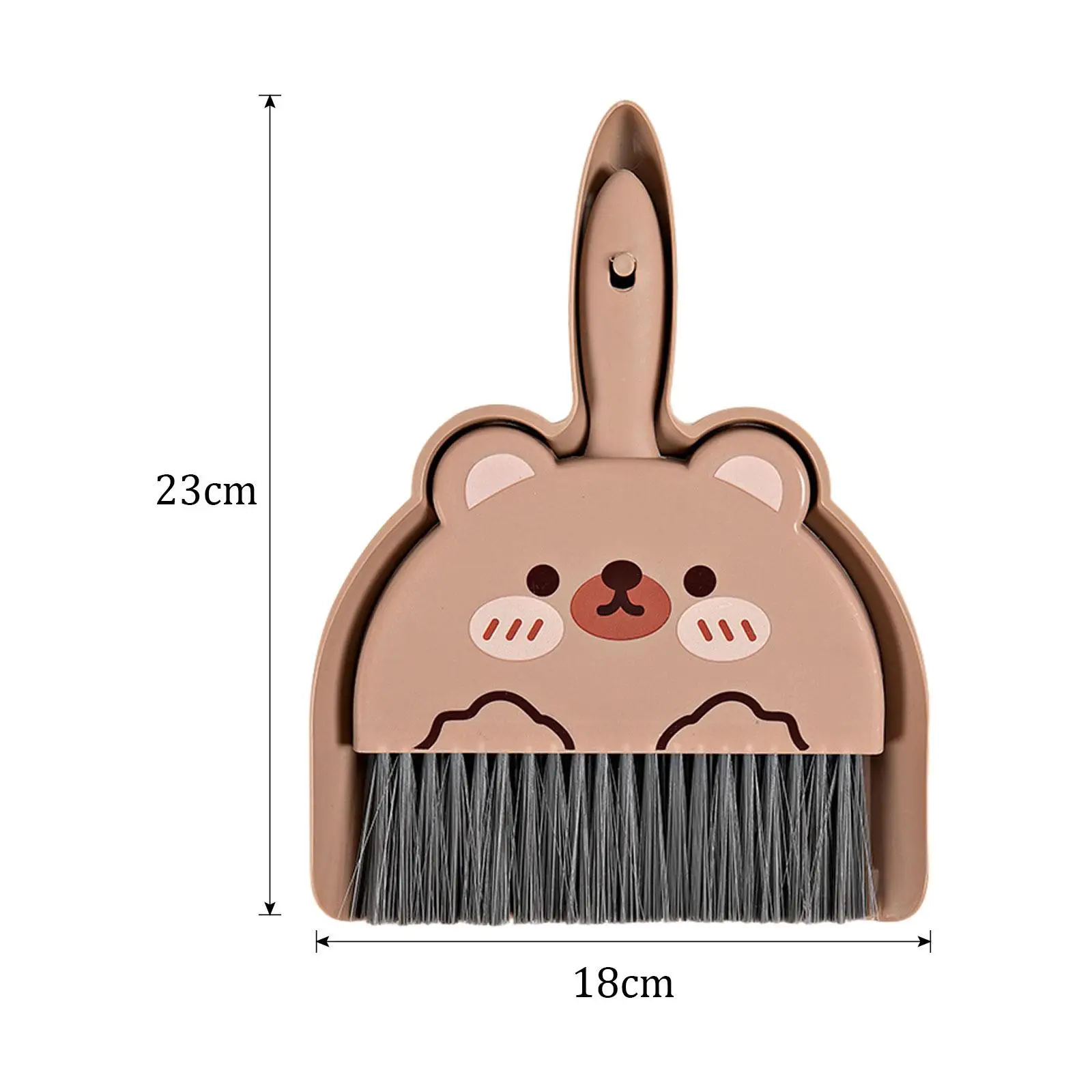 Mini Kids Broom and Dustpan Set Portable Hand Brush Miniature Sweeping House Tool Toy Set for Home Car Desktop Office Boys Girls