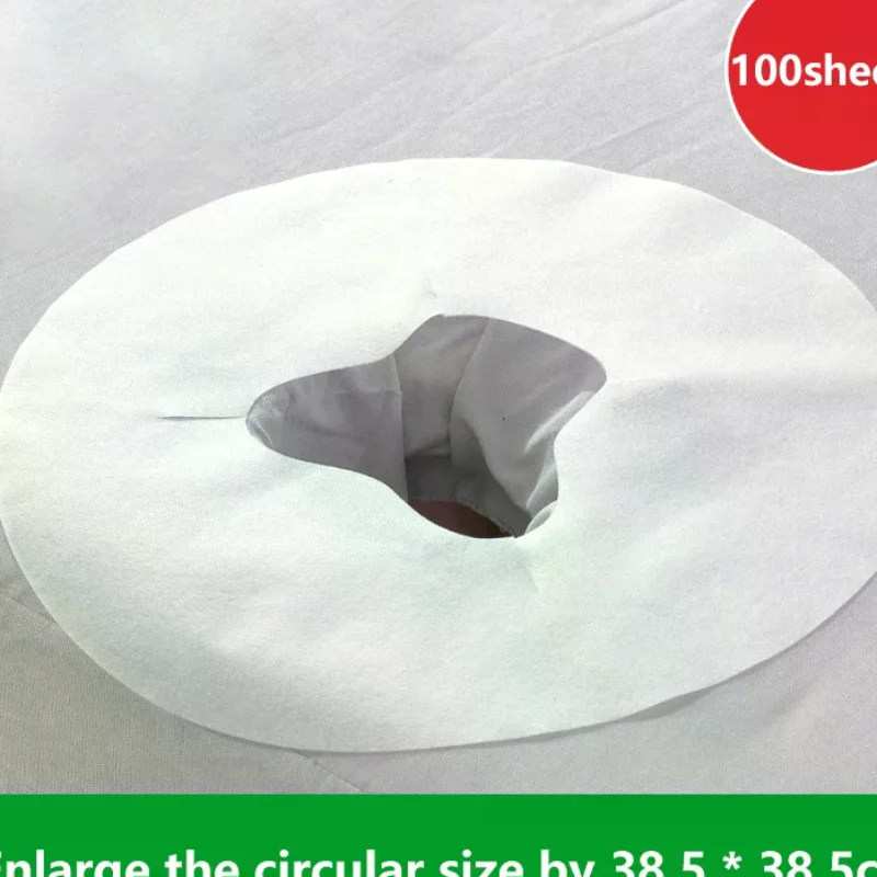 

100 шт., одноразовые массажные чехлы для подушек для спа-салона, простыни для подголовника, бумажная массажная подушка для лица, чехол для стола