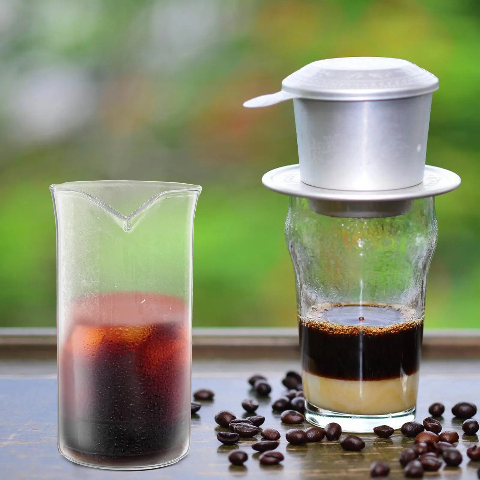 

Стеклянная чашка-стакан для замены, легкая, термостойкая, идеально подходит для приготовления эспрессо и чая, на 6 чашек.