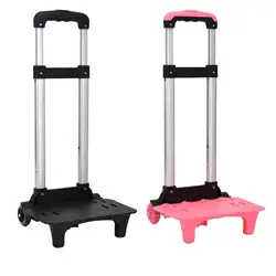 Backpack Trolley Compact Aluminum Alloy 2 Wheels Foldable Luggage Cart Wheeled Hand Trolley Hand Cart for Children Outdoor