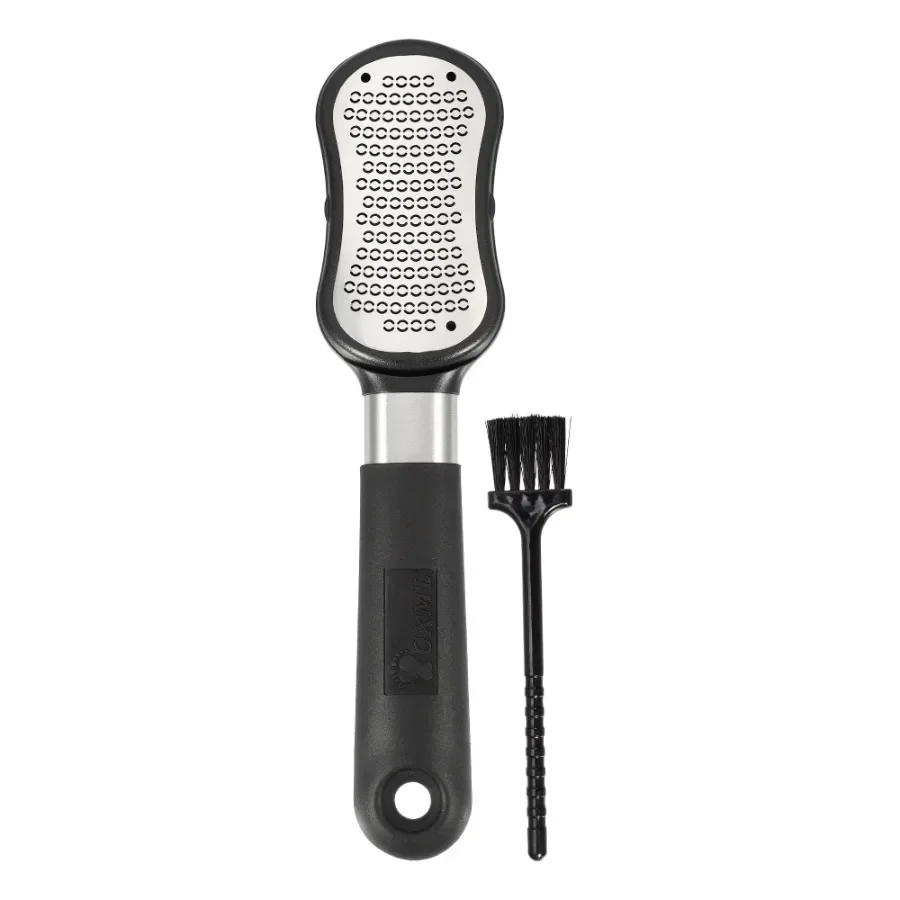

Dual Sided Foot File Kit for Effective Dead Skin Removal with Black ABS and Stainless Steel Construction Ergonomic TPR Handle f