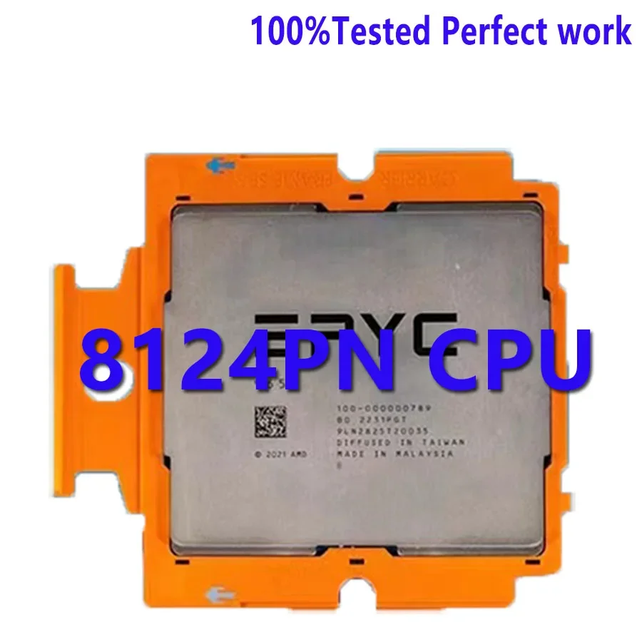 EPYC-Processador de servidor para placa-mãe Gygabyte, CPU 8124PN, versão 16C, 32T, cache 2.0-3.0GHz, 64MB, TDP, soquete SP5, MZ73-LM1, versão 2.0