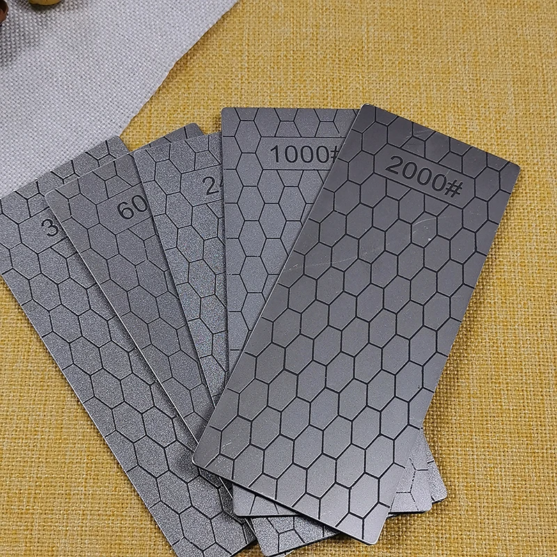 Diamond Knives Sharpening Stone 240#-3000# Grit Grindstone Knife Sharpener Ultra-thin Honeycomb Surface Whetstone