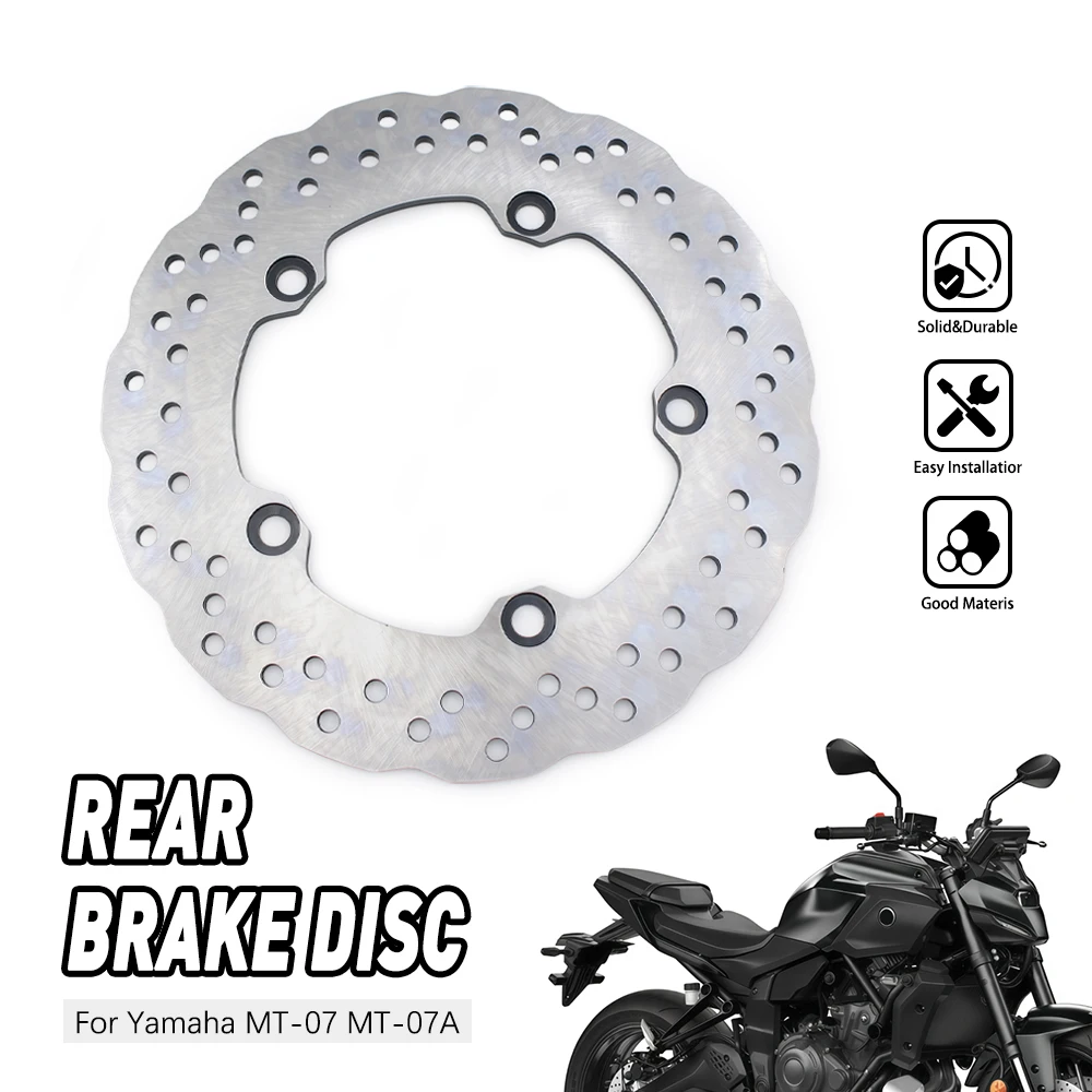Anti-Rust Moto Brake Rotor For Yamaha MT07 MT 07 MT-07 Motocage MT-09 SP Sport Tracker Rally ABS MT850 A D Rear Brake Disc Rotor