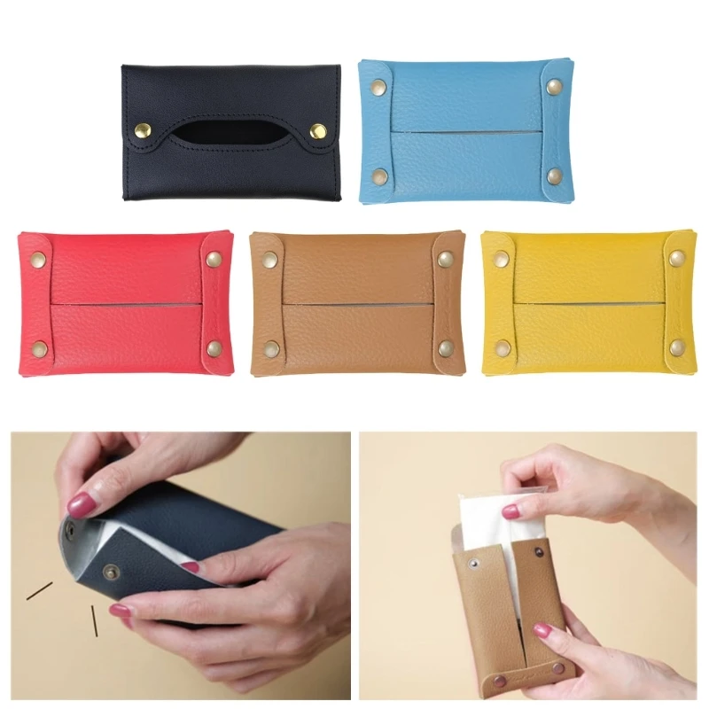 R1WA Borsa stoccaggio dei tessuti portatili eleganti per piccole tappeto in pelle per piccoli oggetti