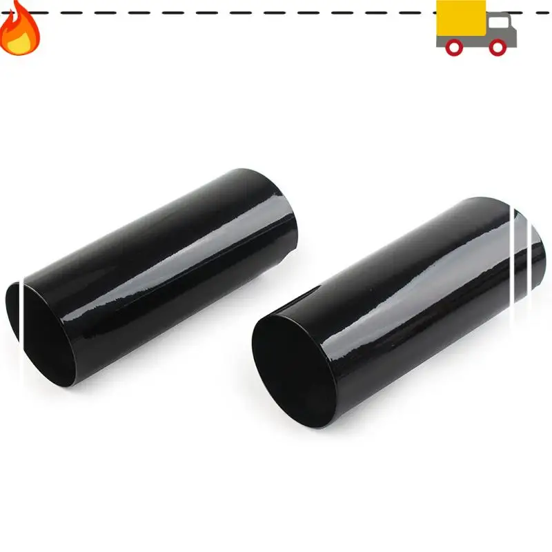 

1Pair Smooth Fork Tube Slider Covers Cowbells Replacement Accessories Fit For Electra Tri Glide FLHX, +2Inch