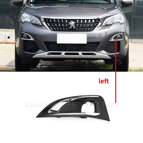 Подходит для Peugeot 3008 5008 GT, противотуманная фара, расветильник, противотуманная фара, решетка радиатора, хромированная яркая полоса