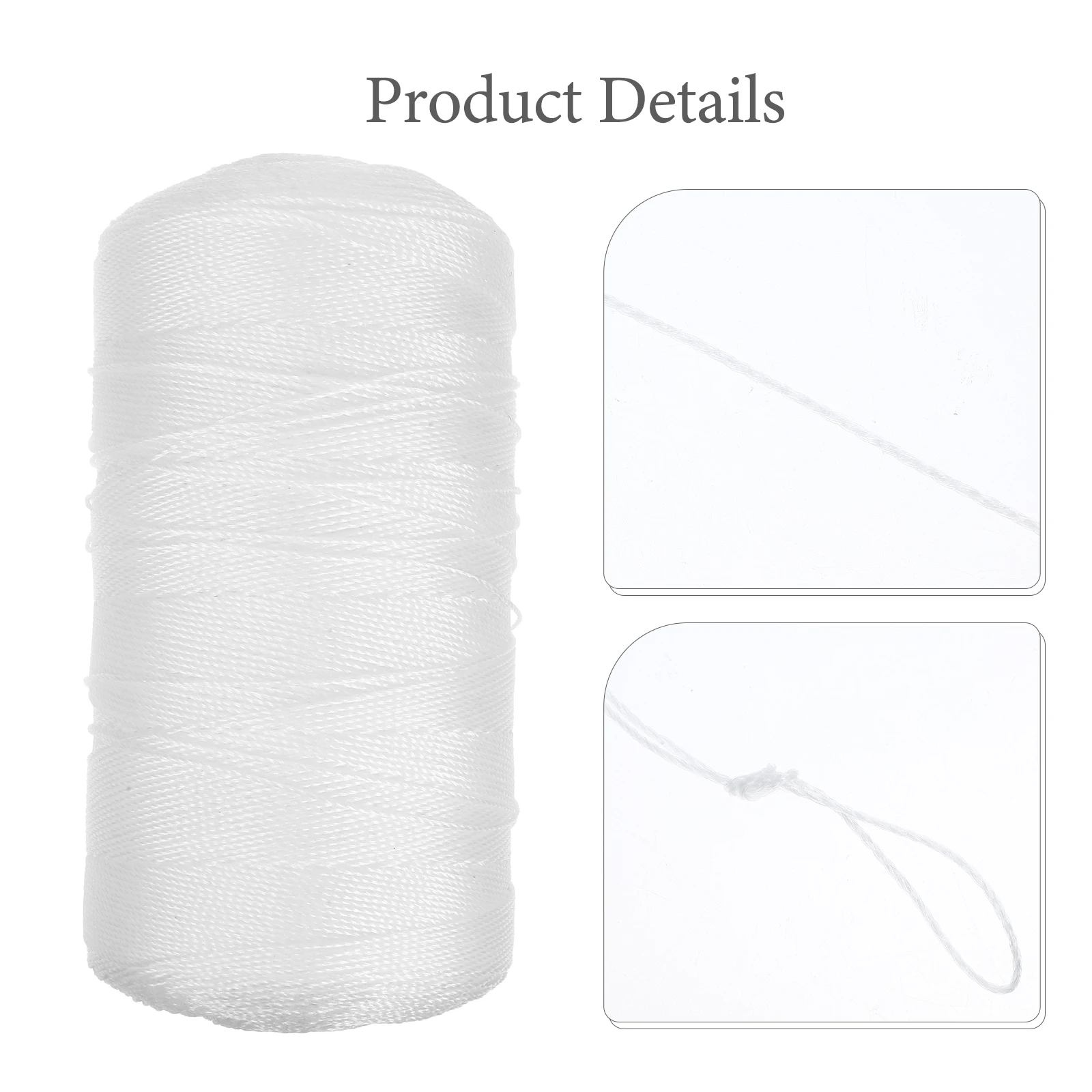 

1 Roll White 12 Strand PE Construction Line Fishing Net String Vegetable Hanging Rope Climbing Vine Twine Garden Plant String