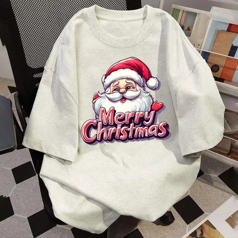 2 قطعة 25 سنتيمتر عيد ميلاد سعيد سانتا كلوز الحديد على ملصقات نقل الحرارة للأطفال الملابس تي شيرت الحديد على نقل الفينيل يزين #2