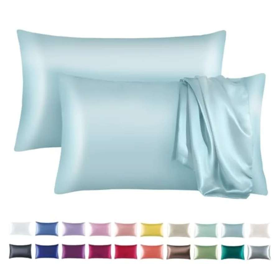 

Satin Pillowcase for Hair and Skin, Pillowcases Set of 2, Cooling Pillow Cases Size 20×26 Inches,Soft Luxury Satin Pillowcase w
