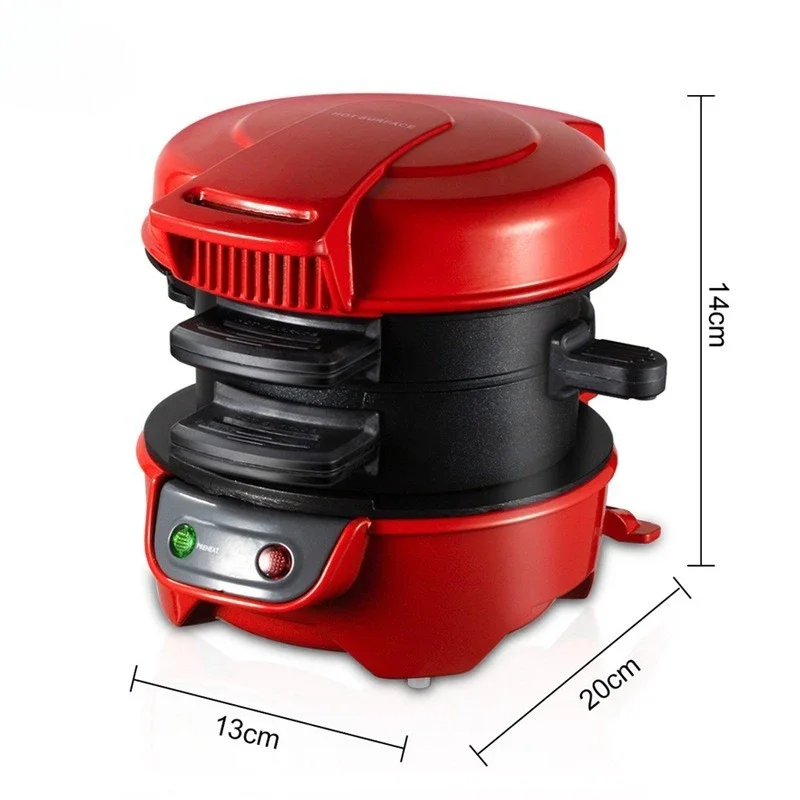 Versatile Mini Sandwich Makers Easy To Clean Removable Burger Maker, Home Breakfast Maker, Omelette Toaster Electric Cake Stops