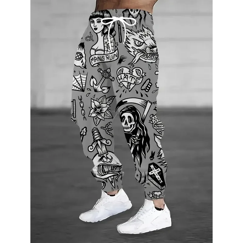 

The new men's trousers for Spring and Autumn 2026 are casual fashionable soft and comfortable with 3D pattern printing