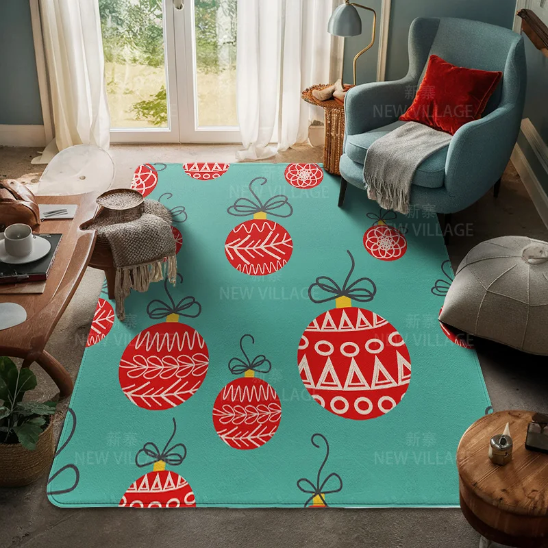 House entrance carpet Home door mat Room Bath Foot bathroom non-slip Kitchen water absorption rug Modern Nordic Merry Christmas