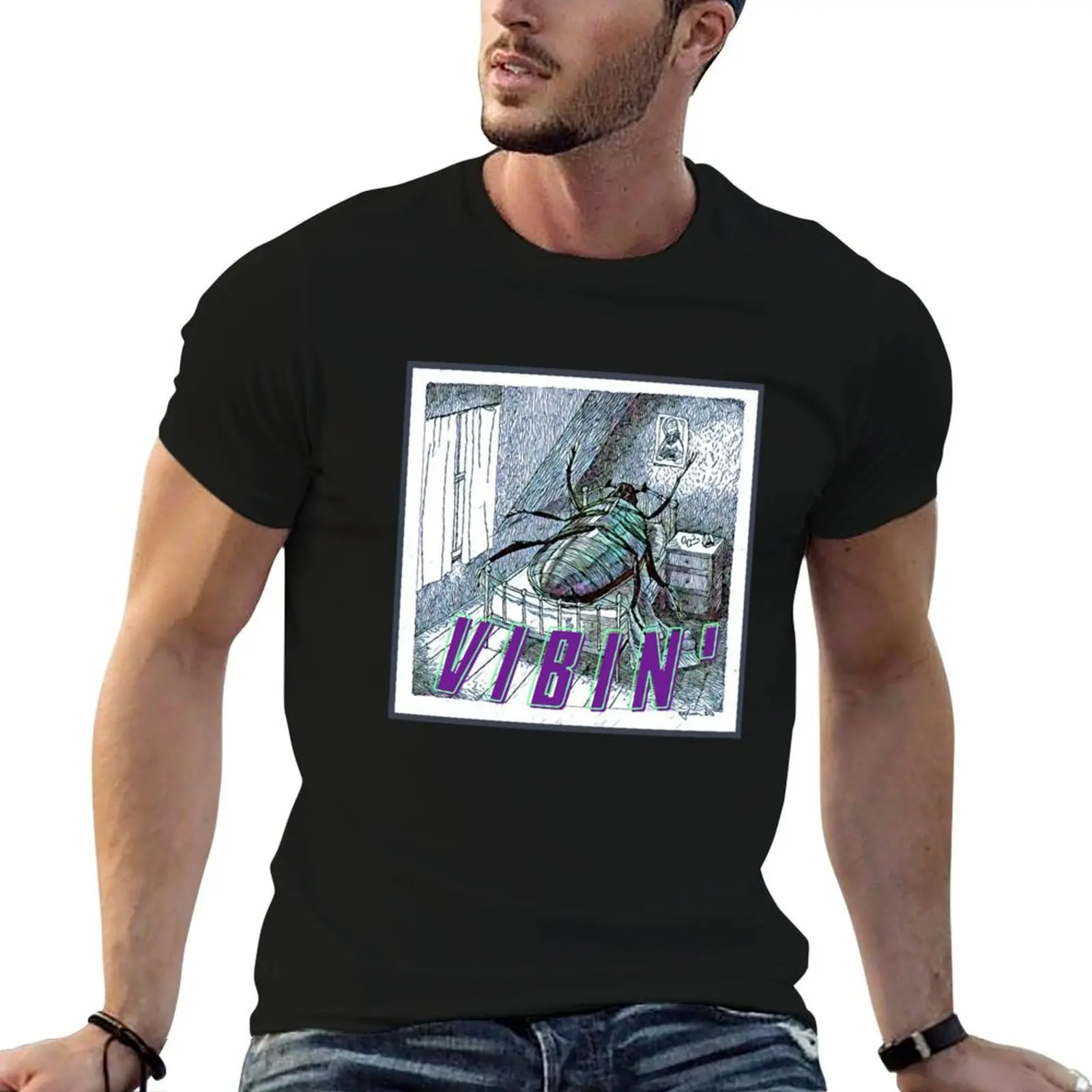 Gregor Samsa vibin T-Shirt anime figures shirts graphic tees t shirts for men cotton