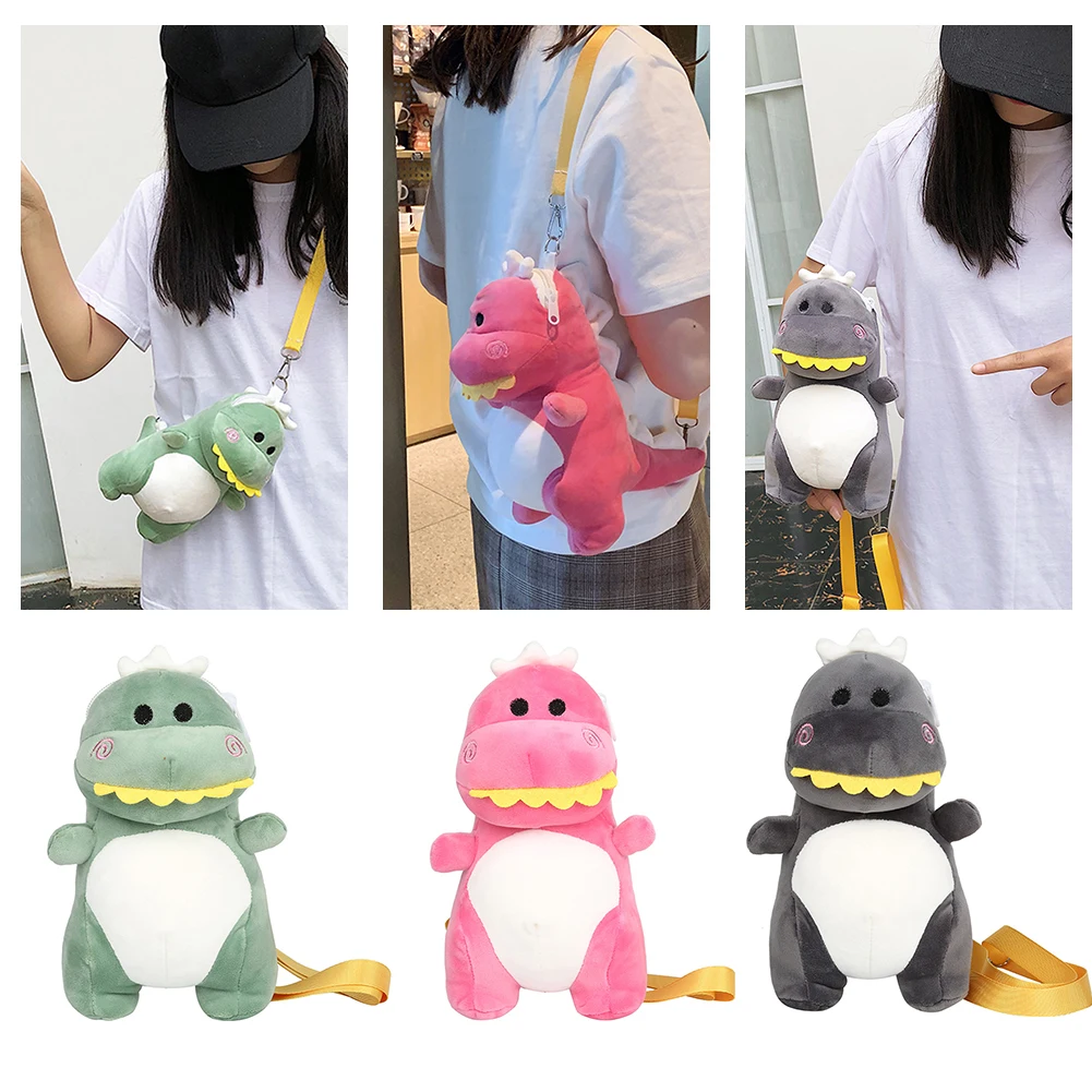 

Fashionable Shoulder Bag Kids Girls Plushing Cartoon Cute Dinosaur Women Satchel Crossbody Personality Decor Bags