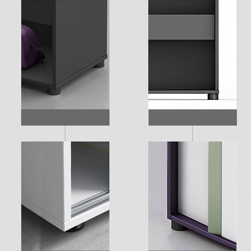 

8pcs Adjustable Furniture Feet Durable Cabinet Pads Strong Load Bearing Replacement For Bookcase Drawer Household Use Round