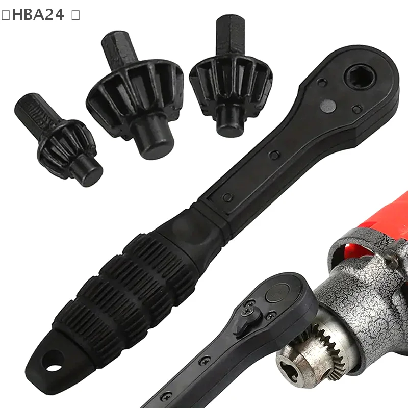 

3 In 1 Drill Chuck Ratchet Spanner Universal Chuck Key Replacement Tool For Drill, Compatible With Most Electric Drills Tools