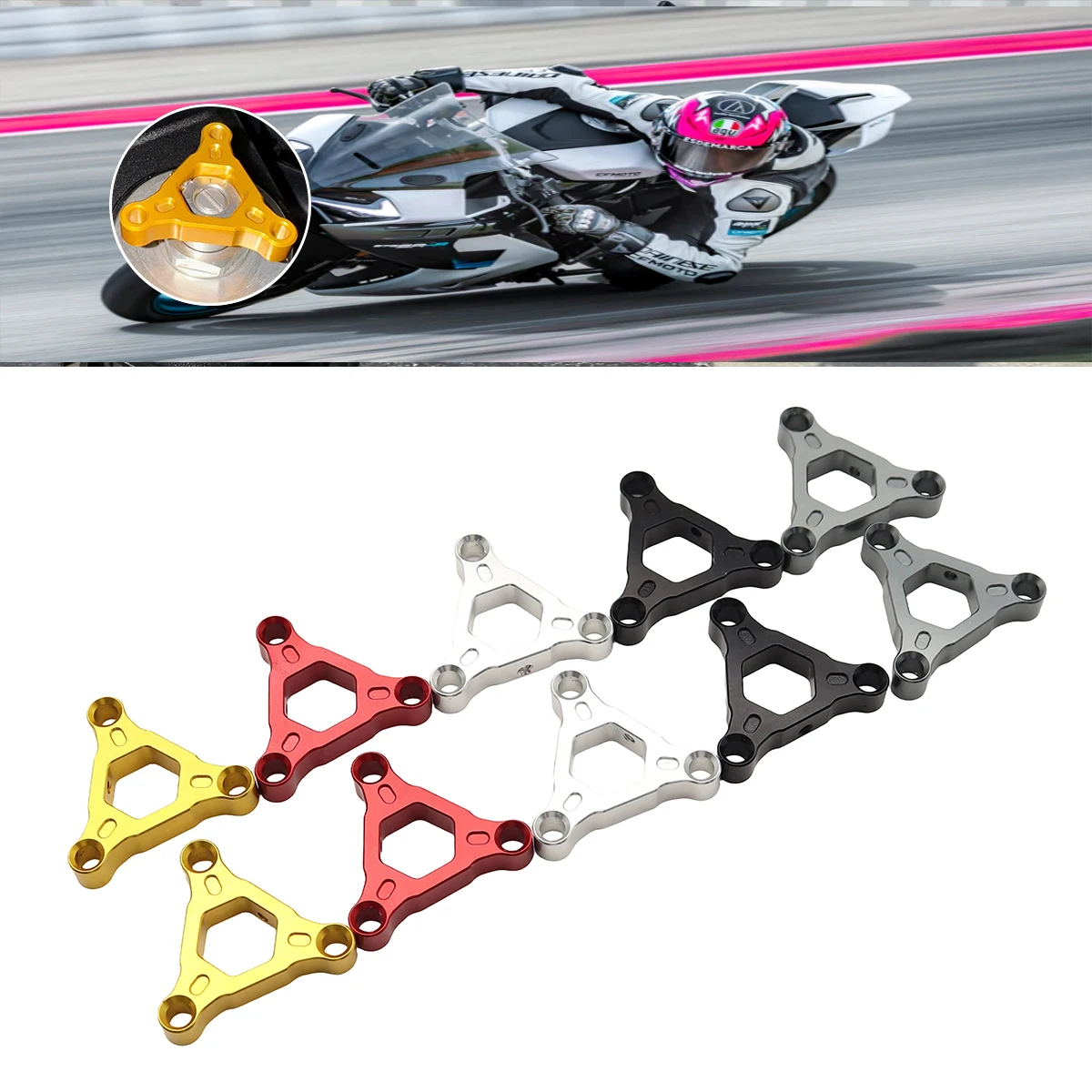 

For CFMOTO CF Moto 450MT MT450 MT 450 MT CF450MT Motorcycle Accessories Front Suspension Fork Preload Adjusters Cap