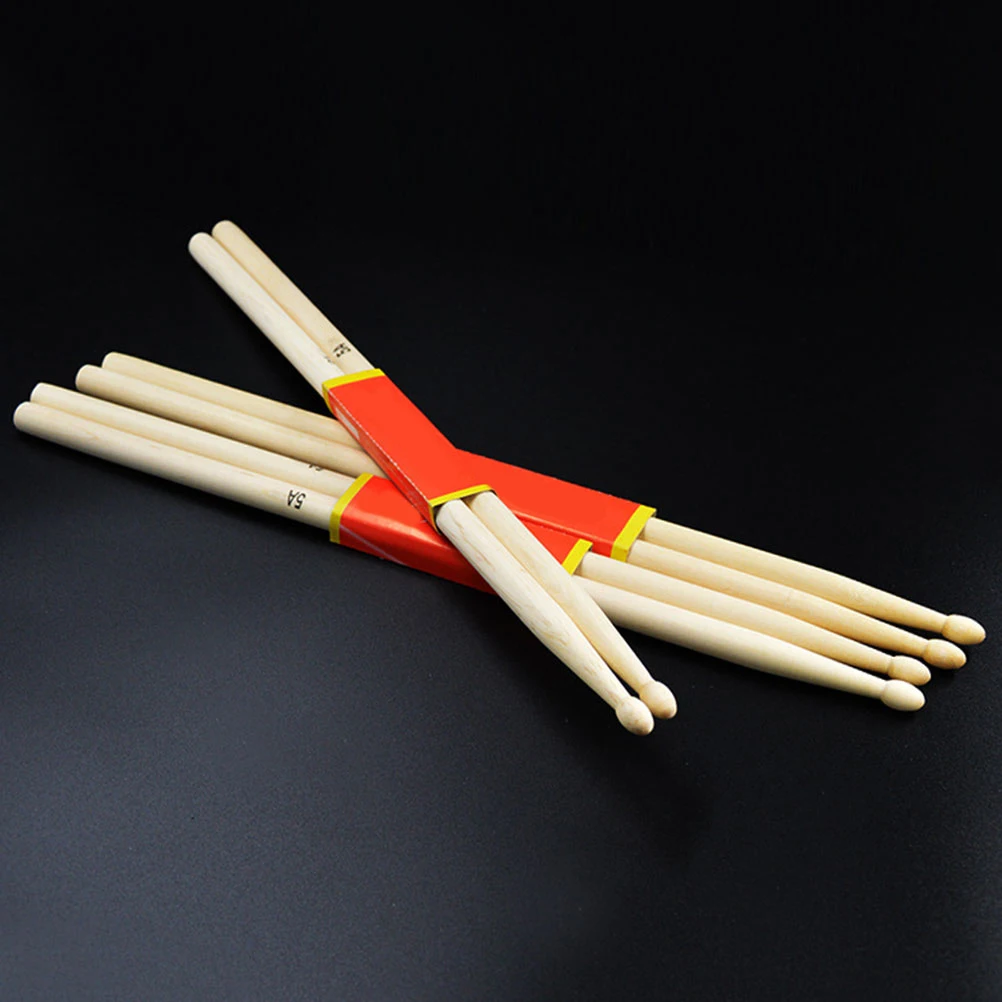 

4Pcs Maple Smooth Wood Drumsticks Universal Fit For Drum Fans Accessories