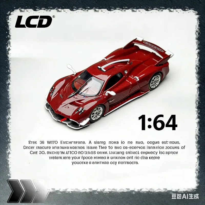 

Реплика автомобиля Pagani Huayra R в масштабе 1:64 с ЖК-дисплеем, модель из сплава, подарок для мальчиков на праздник, коллекционный предмет для взрослых.