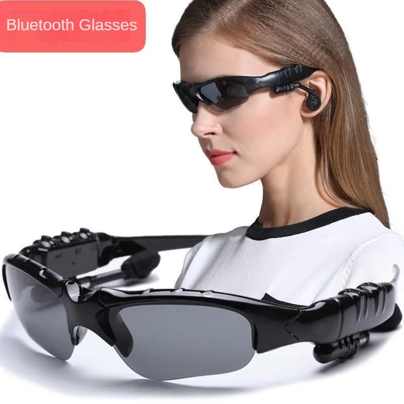 

Bluetooth 5.0 wireless smart bluetooth glasses headphones sports polarization sunglasses ink phones universal