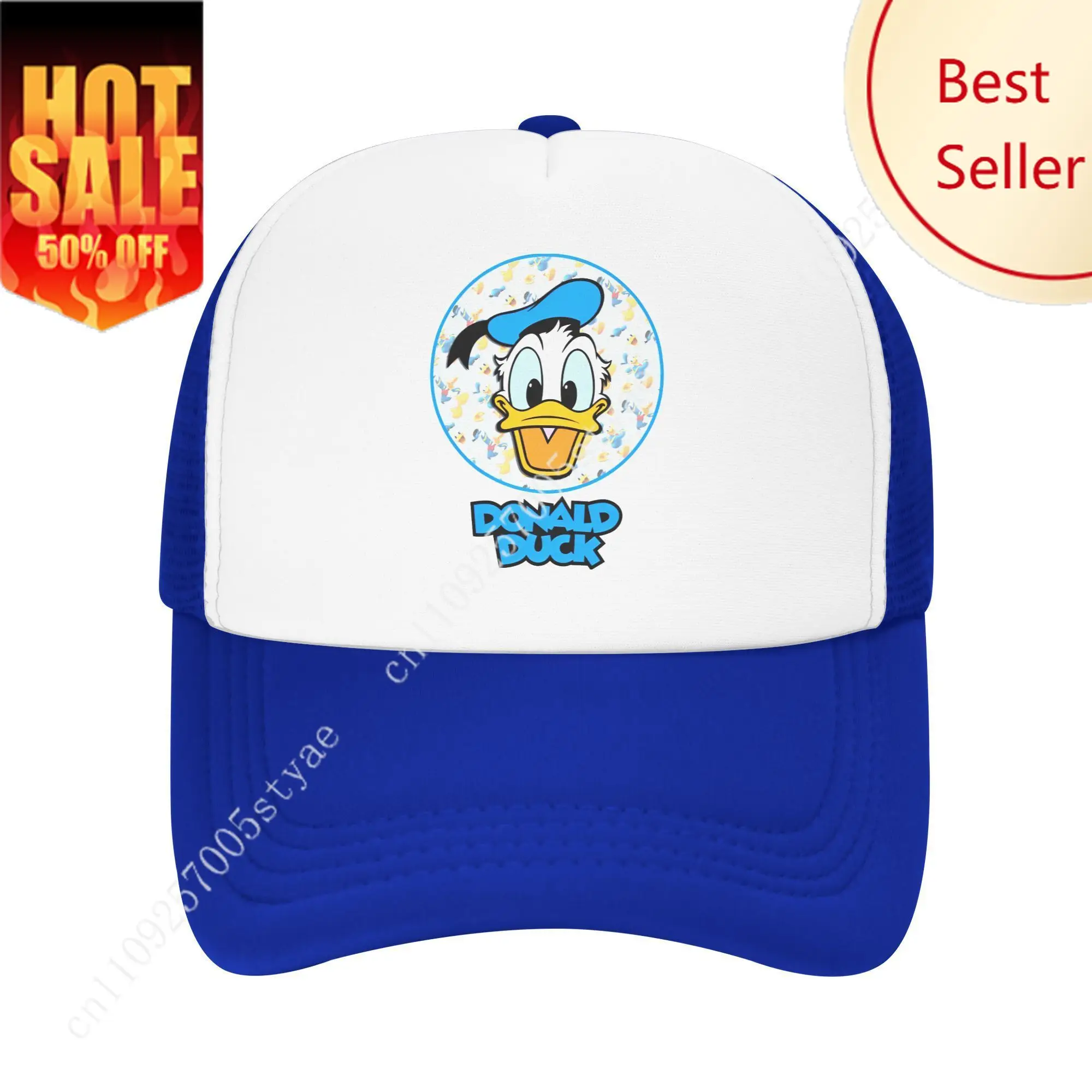 

Donald Duck Snapback Hat For Men Women Cooling Breathable Mesh Side Sun Hats Caps Adjustable Fit For Casual Wear