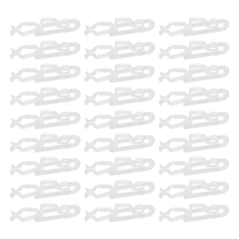 LICE-зажимы для рождественских светильников «все в одном» зажимы в упаковке 100 шт., универсальные крючки для желоба и блестящих зажимов для подвешивания C7, C9 и светильников