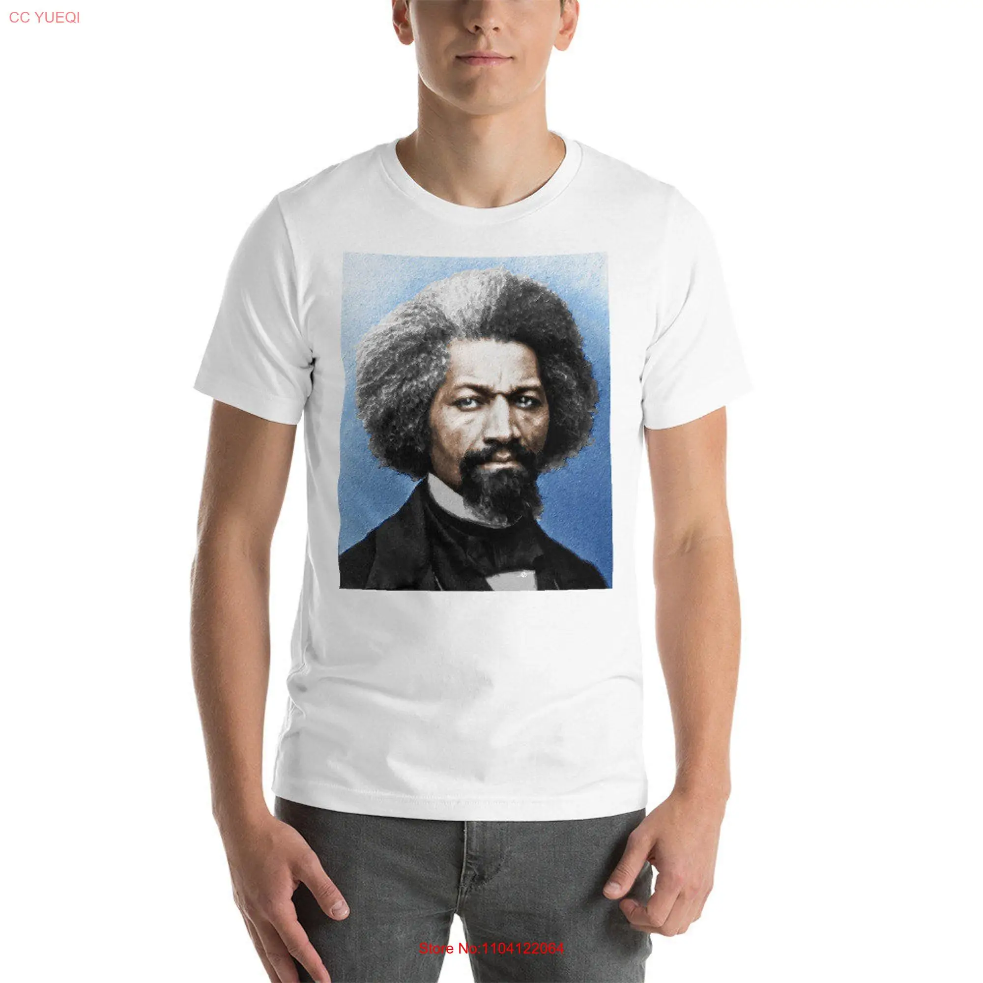 Frederick Douglass Painting In Color  T Shirt Poster long or short sleeves