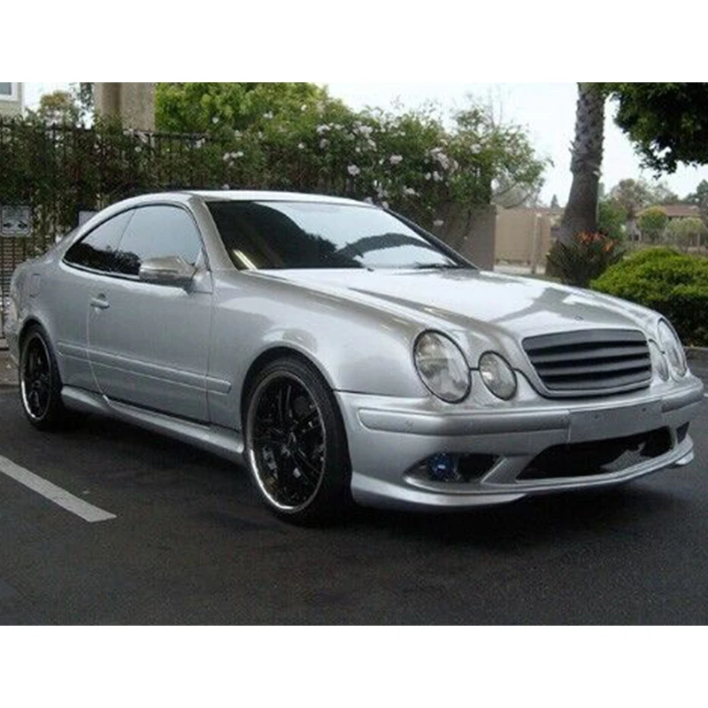 Dla Mercedes Benz Clk W208 1998 1999 2000 2001 2002 rok Racing Grille Redesign Zderzak przedni Grill Body Kit Akcesoria