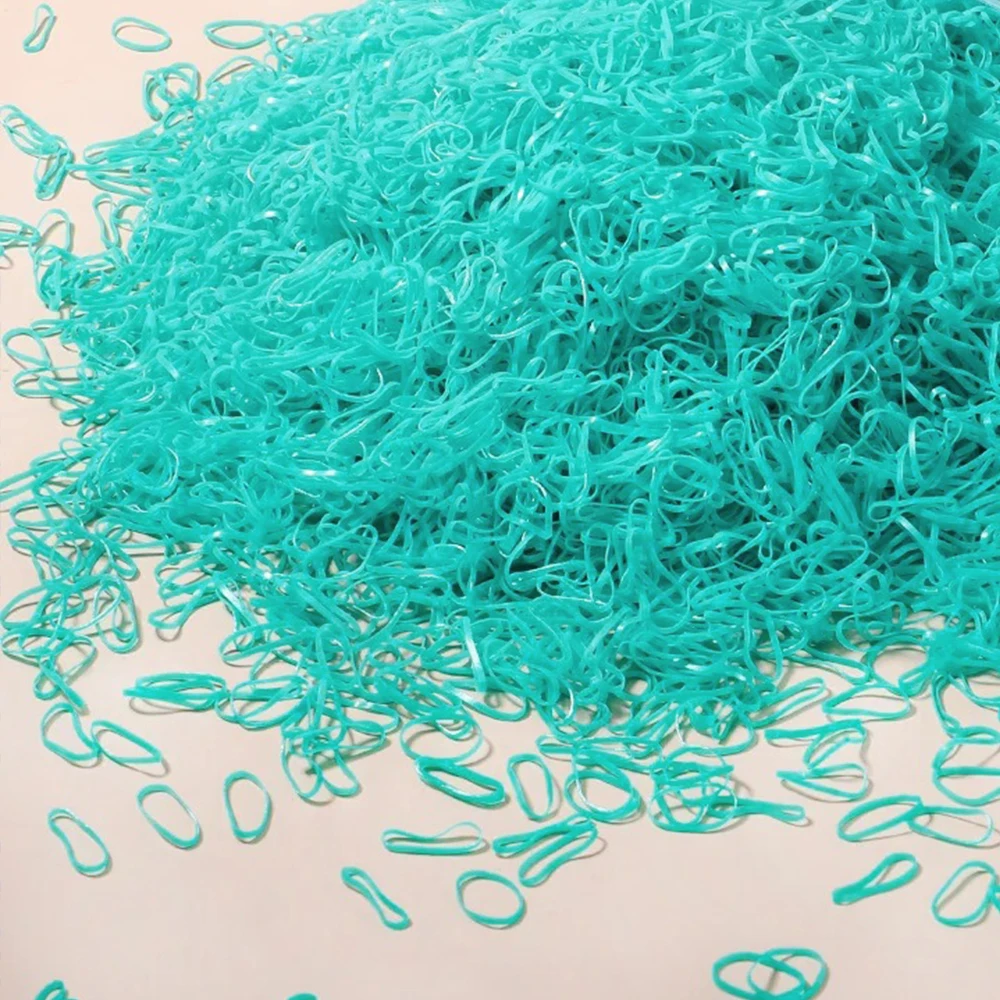 500/1000/2000 stücke Mädchen bunte Einweg Gummiband Haar gummis Stirnband Kinder Pferdes chwanz Halter Bänder Kinder Haarschmuck