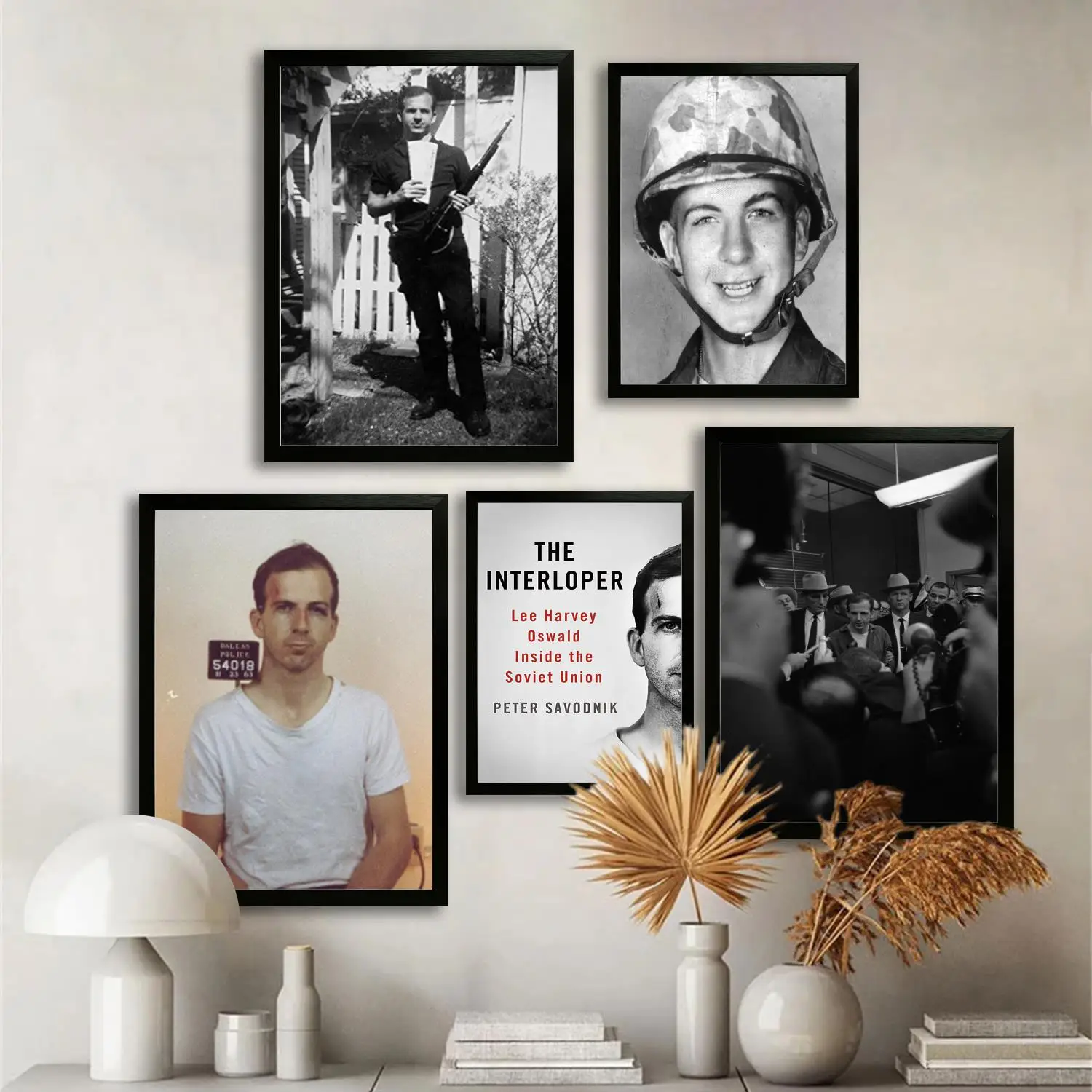 ملصق فني من القماش من Lee Harvey Oswald وفن جداري، طباعة صور، ديكور غرفة نوم عائلية حديثة، لوحة زخرفية