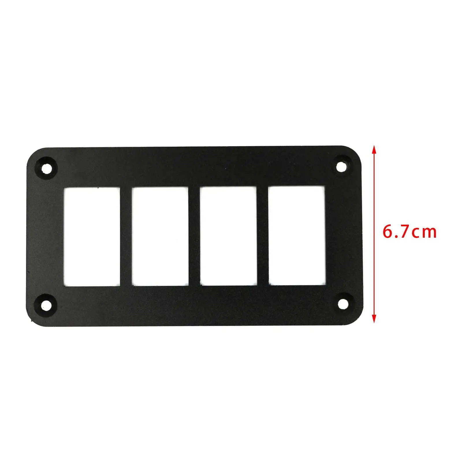 

Heavy Duty Aluminum Alloy Rocker Toggle Switch Mounting Bracket Four Way Waterproof Panel Housing Holder for Car RV Marine Truck